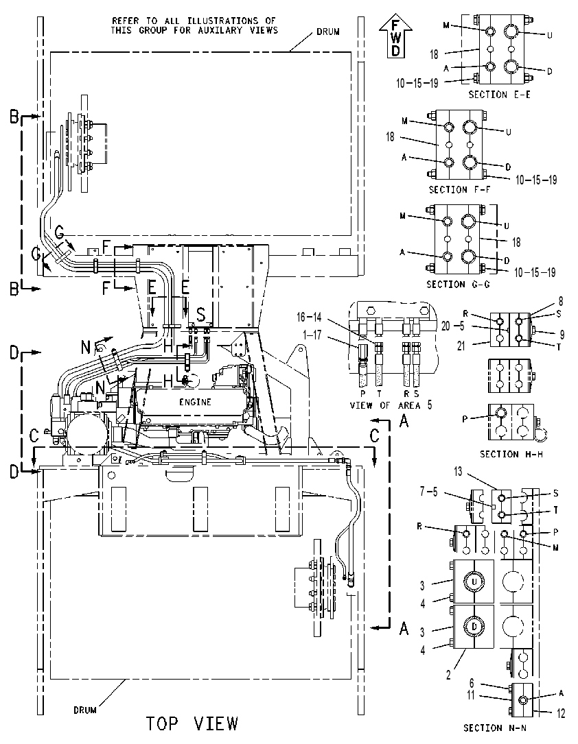 Трубопроводы хода 1195992 CAT