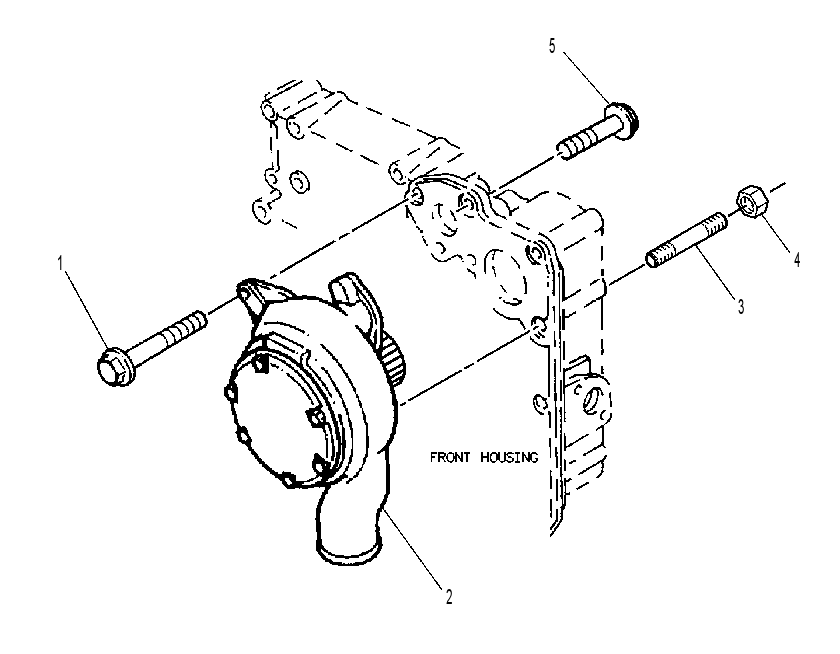 PUMP & MTG GP-WATER 1266870 CAT