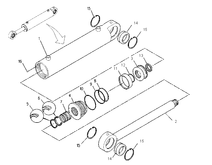 CYLINDER GP-OFFSET 1445970 CAT