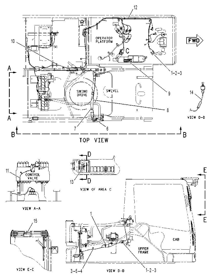 WIRING GP-AUXILIARY CONTROL 1284946 CAT