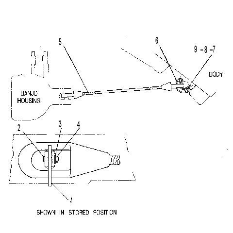 CABLE GP-RETAINING 1444146 CAT