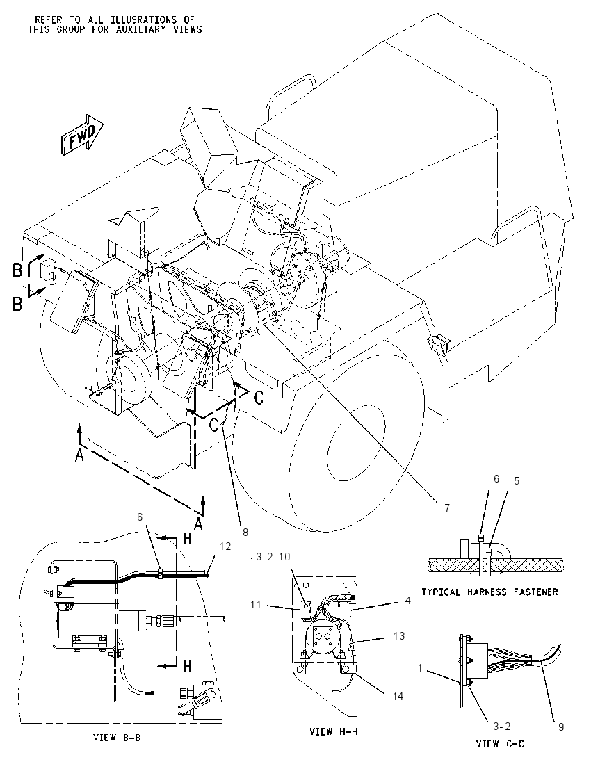 WIRING GP-CENTER 1320967 CAT