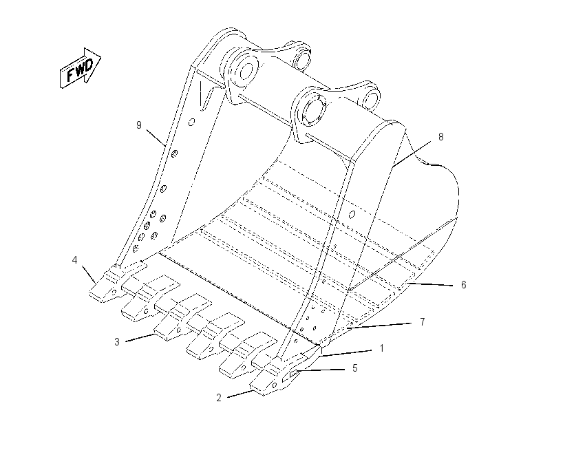 BUCKET AS-MASS EXCAVATOR 1439128 CAT