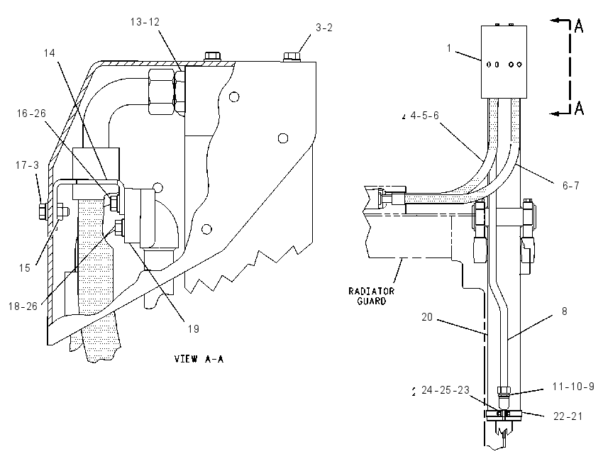 CYLINDER & LINES GP-LIFT 1361681 CAT