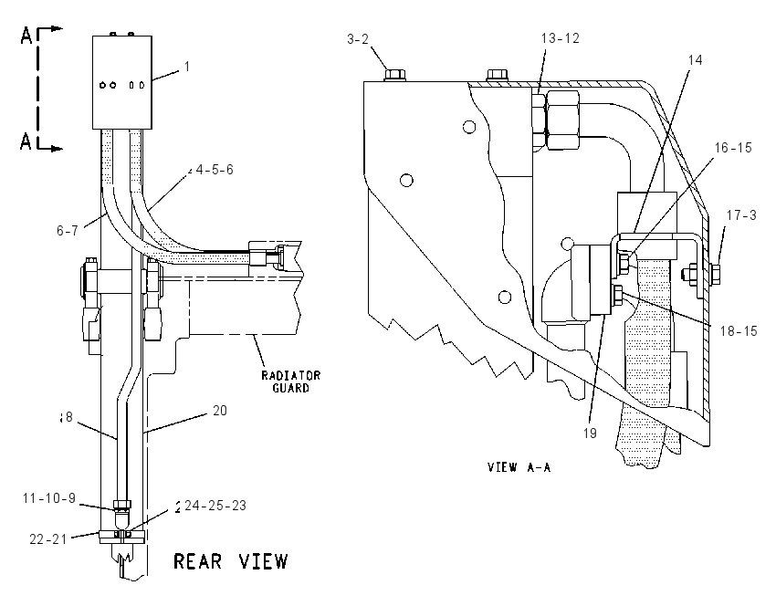 CYLINDER & LINES GP-LIFT 1361680 CAT