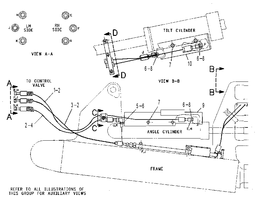 LINES GP-ANGLE & TILT 8E9287 CAT