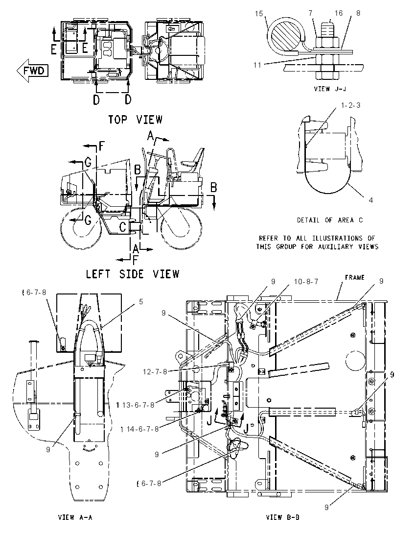 Проводка машины 1G4668 CAT