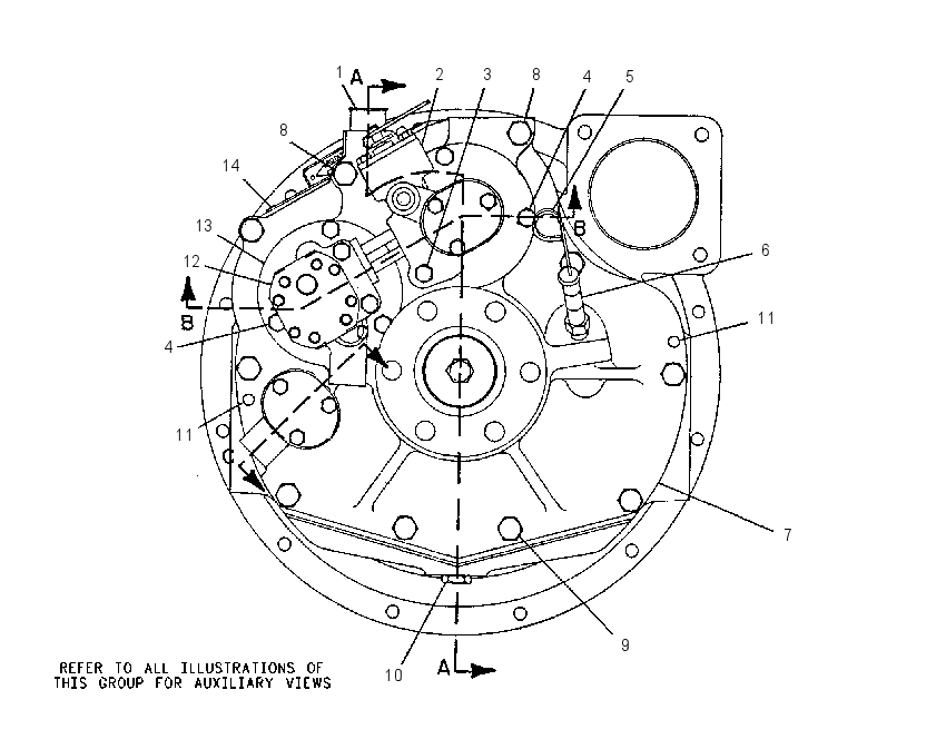 Трансмиссия судовая 9W1038 CAT