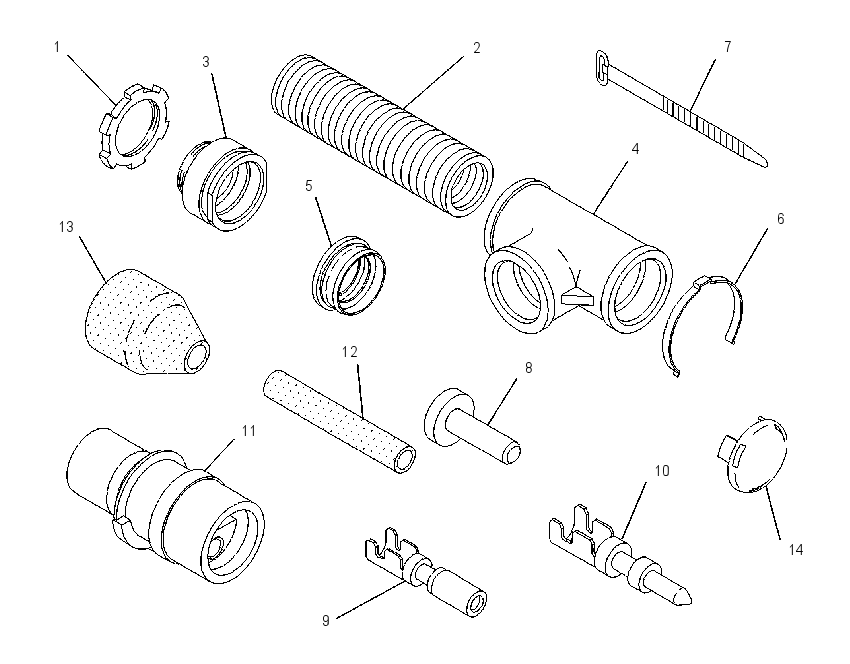 Жгут проводов 4W0180 CAT