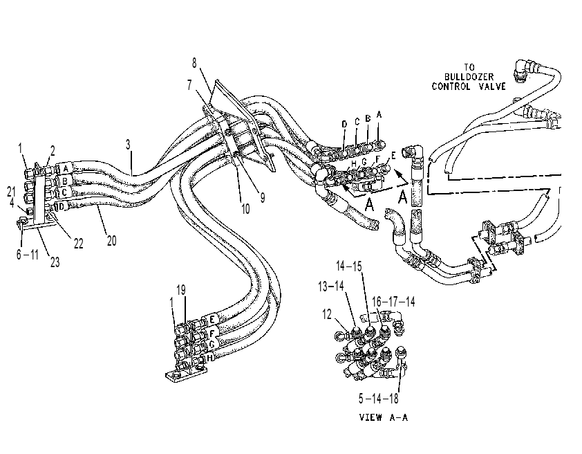 LINES GP-REAR ATTACHMENT 7V4020 CAT