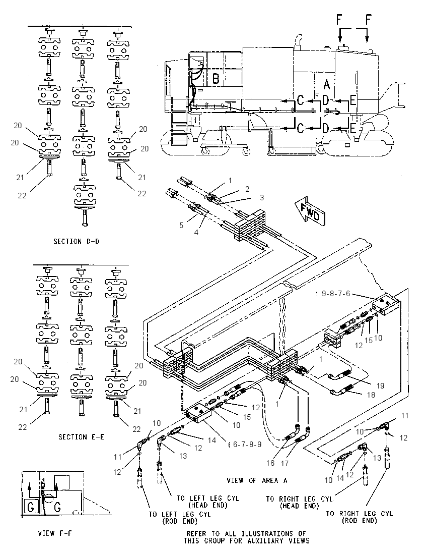 Трубопроводы цилиндра подъёма 1G5855 CAT