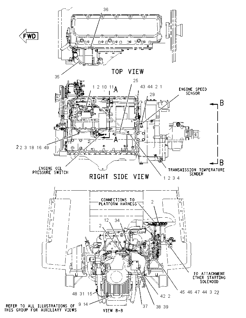 WIRING GP-ENGINE & XMSN 1456844 CAT