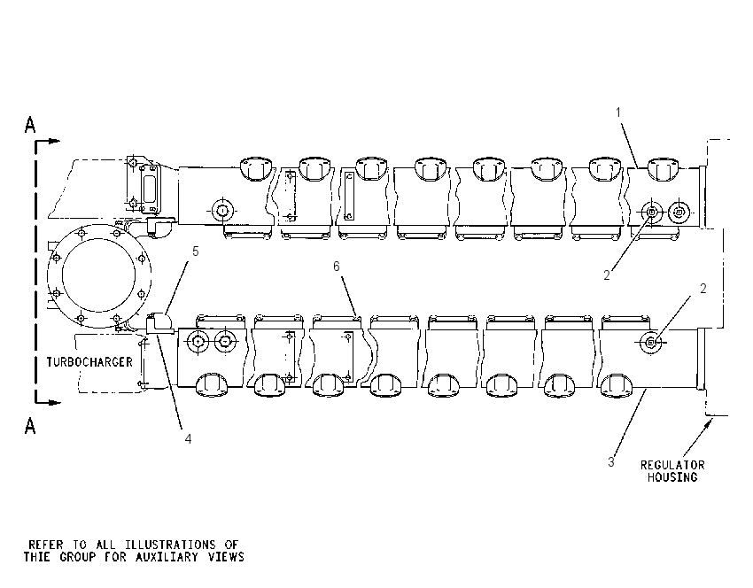 Коллектор выпускной 2W1442 CAT