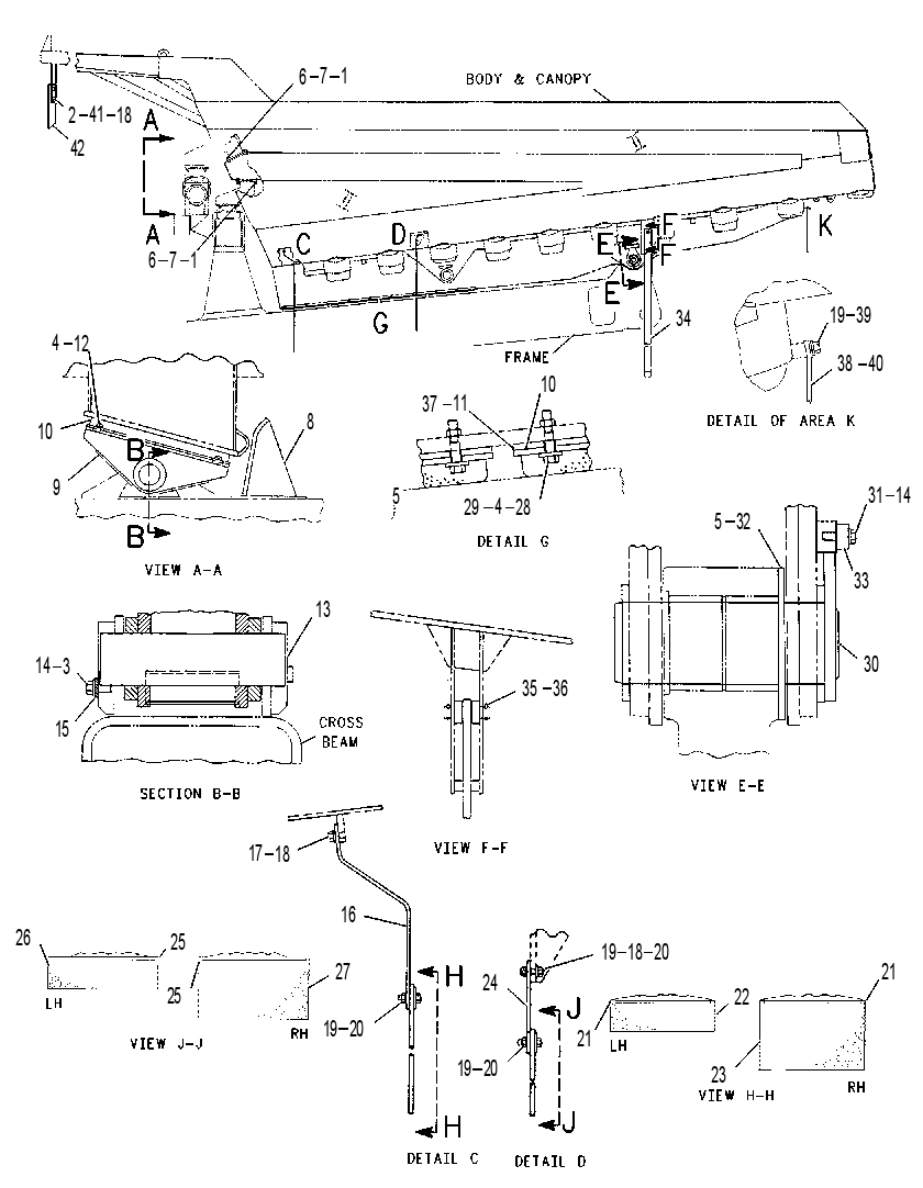 MOUNTING GP-TRUCK BODY 1543757 CAT