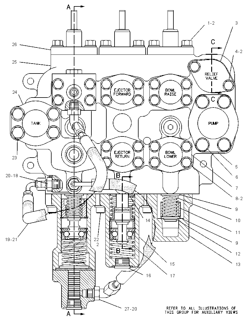 Клапан главный управляющий 9T7274 CAT