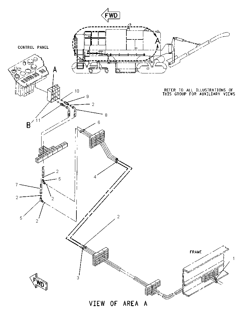 LINES GP-SWING CYLINDER 1G5862 CAT