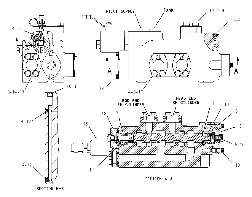 VALVE GP-TILT CONTROL 1510241 CAT