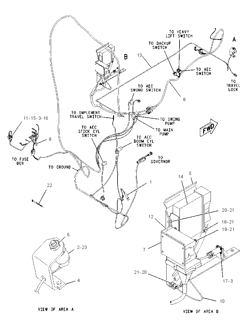 WIRING GP-ENGINE & MACHINE 1550371 CAT