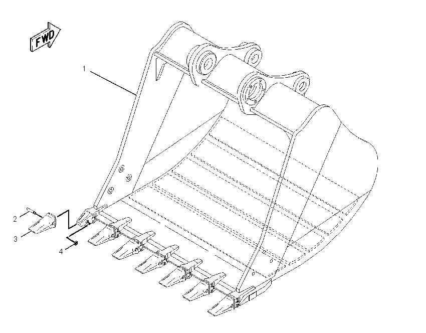 BUCKET AR 1412122 CAT