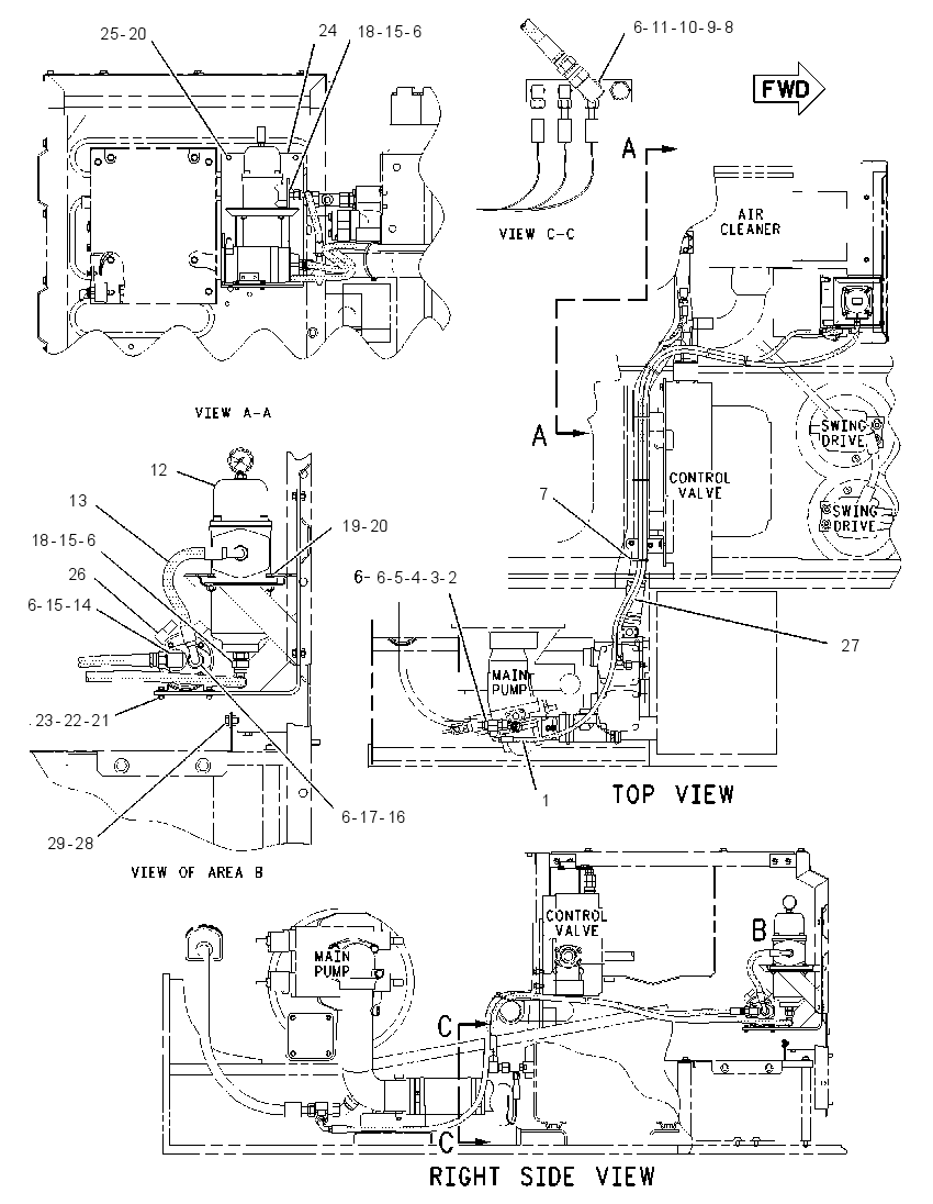 FILTER & LINES GP-HYDRAULIC 1466699 CAT