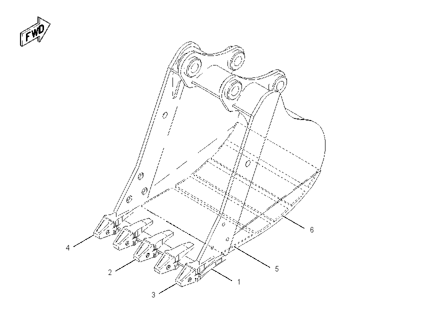 Ковш экскаваторный в сборе 2C9663 CAT