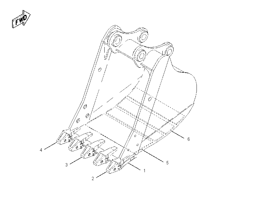 Ковш экскаваторный в сборе 2C9671 CAT
