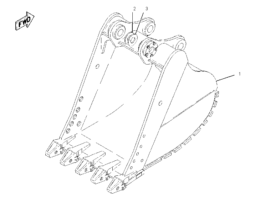 BUCKET AR 1537668 CAT