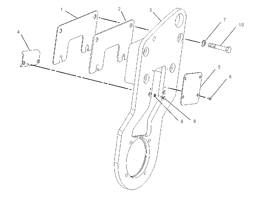 SUPPORT GP-MOTOR 1432816 CAT