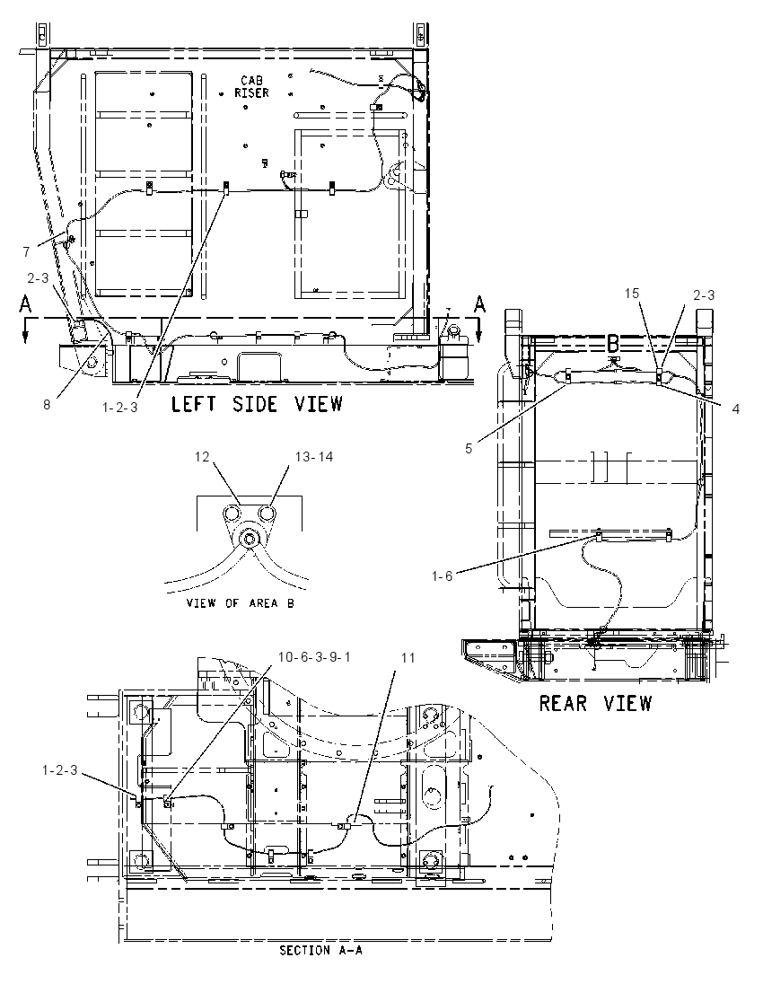 WIRING GP-CAB RISER 1586135 CAT