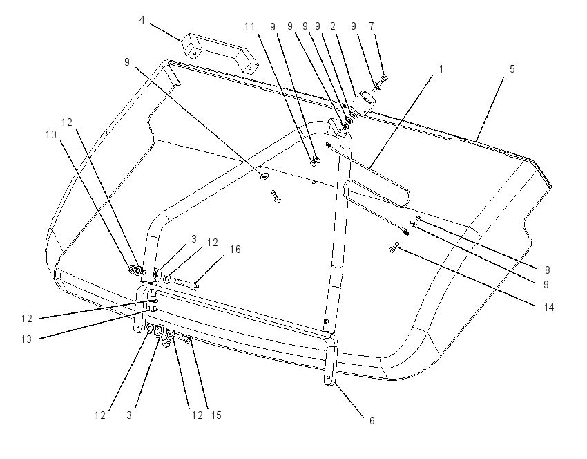 ENCLOSURE GP-REAR 1428406 CAT