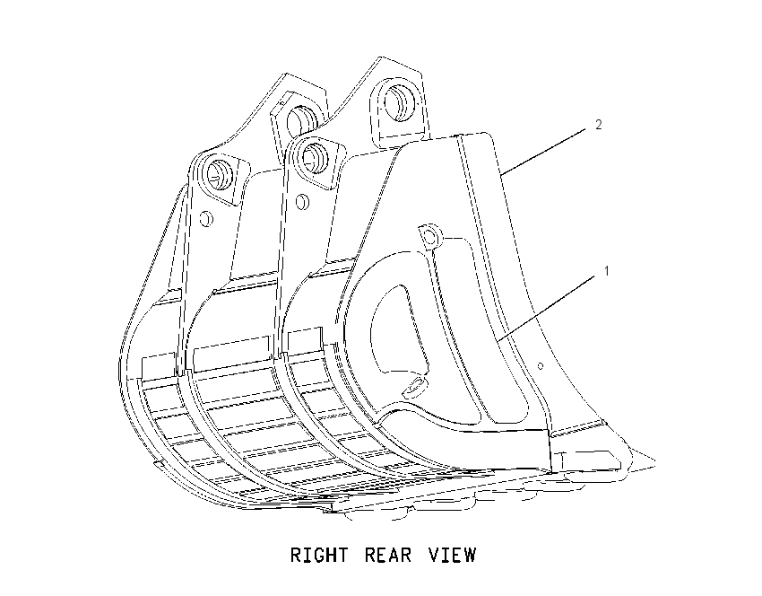 BUCKET AS-MASS EXCAVATOR 1263177 CAT