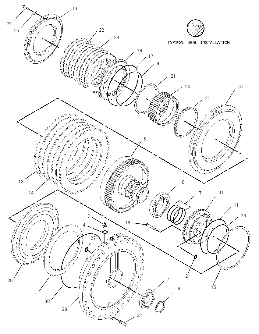 STEERING CLUTCH AND BRAKE 1358614 CAT