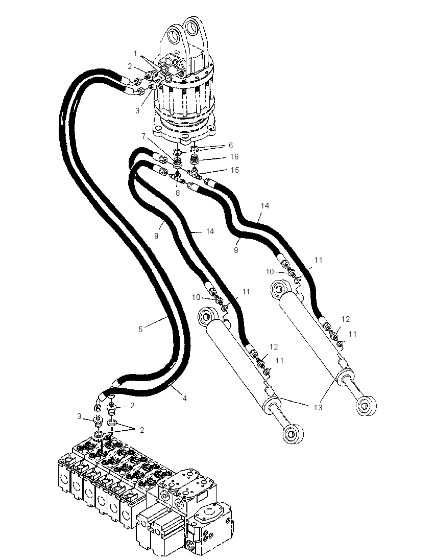 CYLINDER & LINES GP-DELIMBING 1571408 CAT
