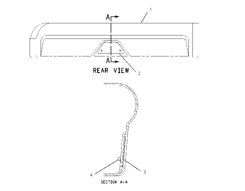 BUMPER GP 1213170 CAT
