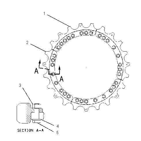 SEGMENT GP-SPROCKET 1366968 CAT