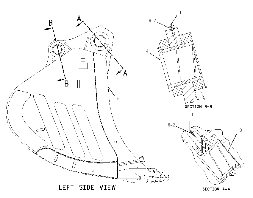 BUCKET & BEARING AS 1573961 CAT
