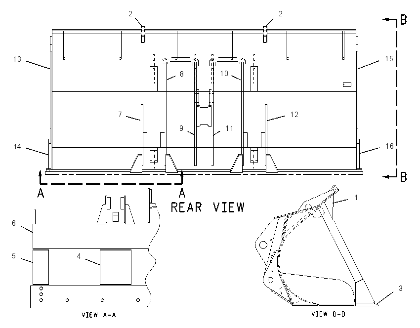 BUCKET AS-PENETRATION 1057103 CAT