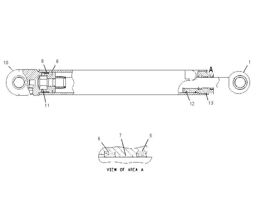 CYLINDER GP-SWING BOOM 1445991 CAT