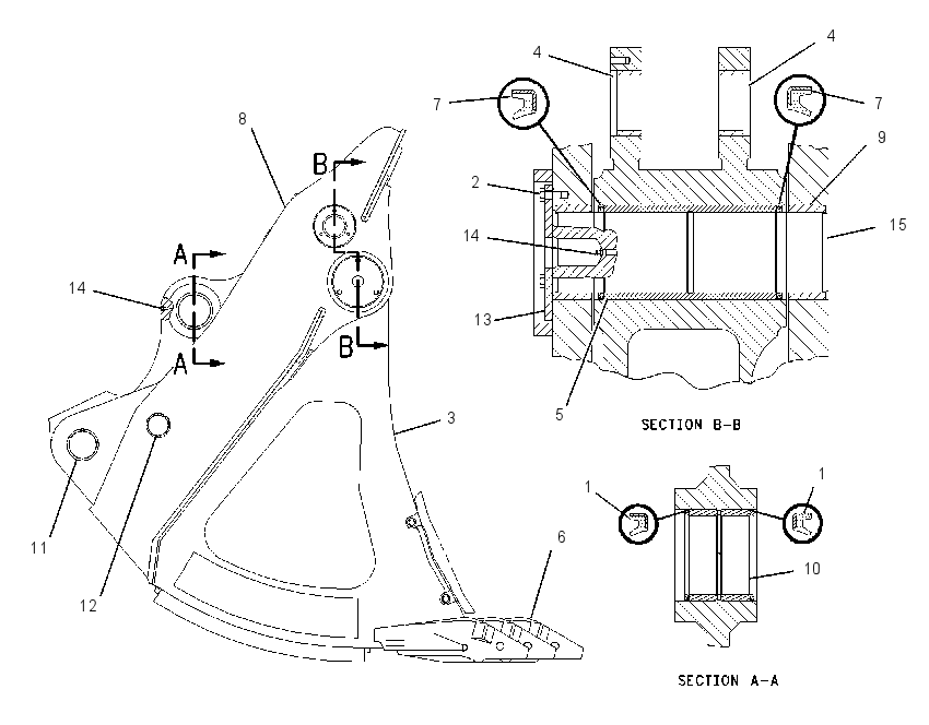 BUCKET GP-FRONT SHOVEL 1288659 CAT