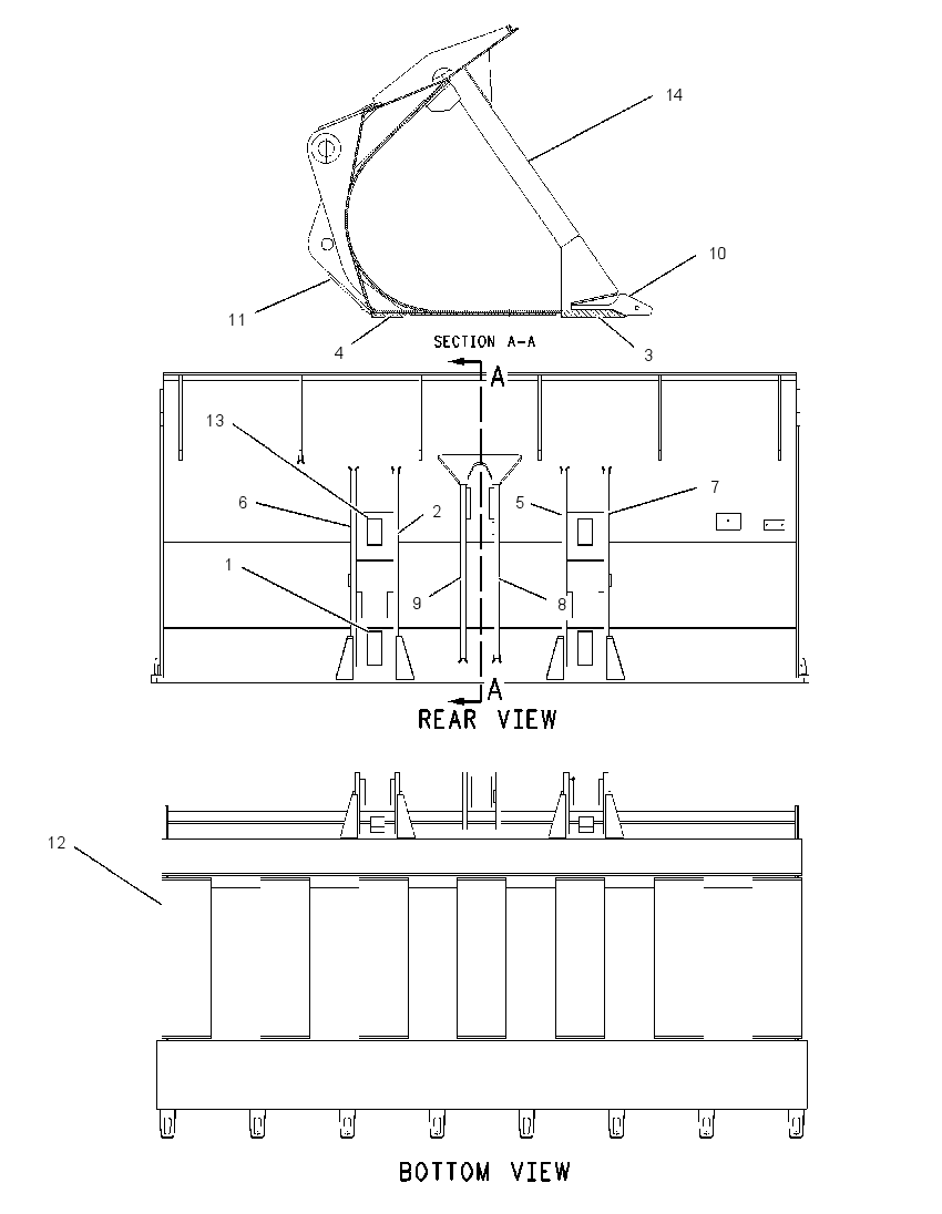 BUCKET AS-PENETRATION 1093540 CAT