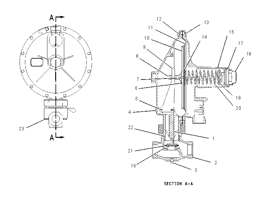REGULATOR AS-GAS PRESSURE 1549638 CAT