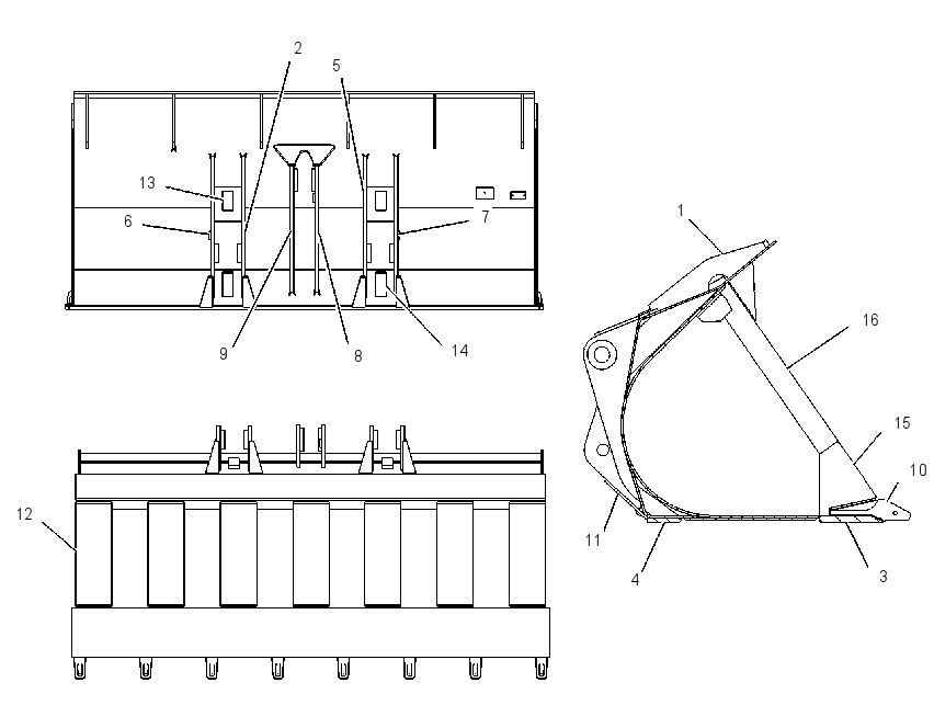 BUCKET AS-PENETRATION 1093536 CAT