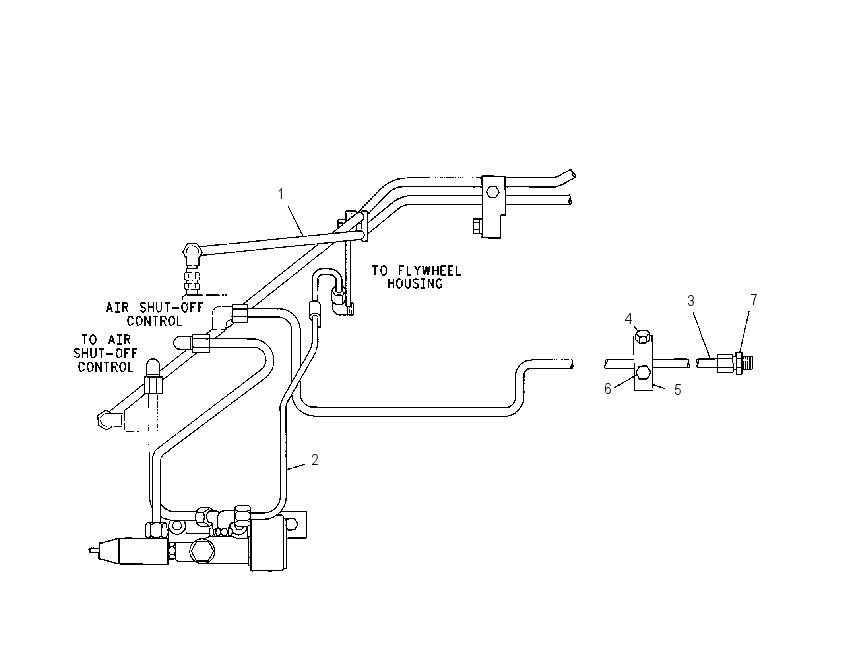 SHUT-OFF LINES GROUP 5N5383 CAT