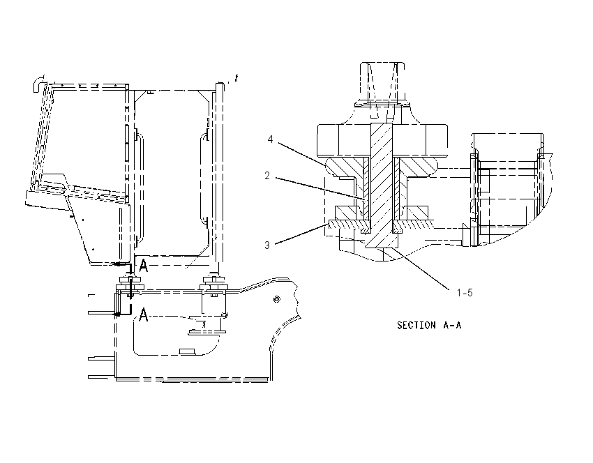 Крепление ROPS 1432056 CAT