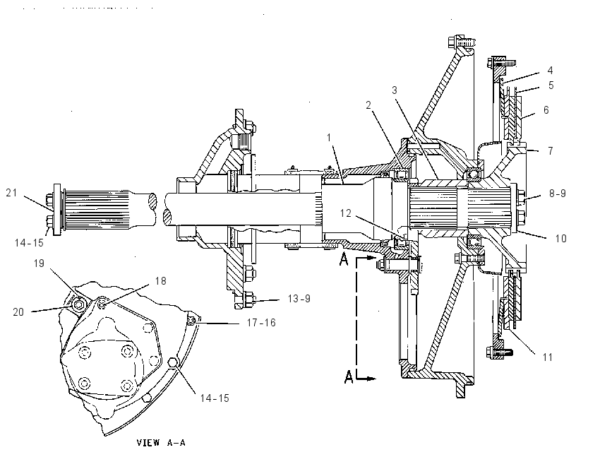 Вал приводной 5T3050 CAT