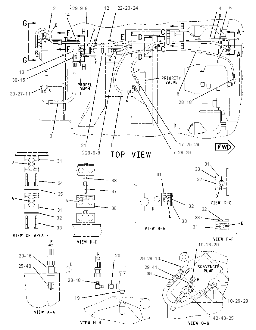 LINES GP-POWER TRAIN XMSN 1071144 CAT