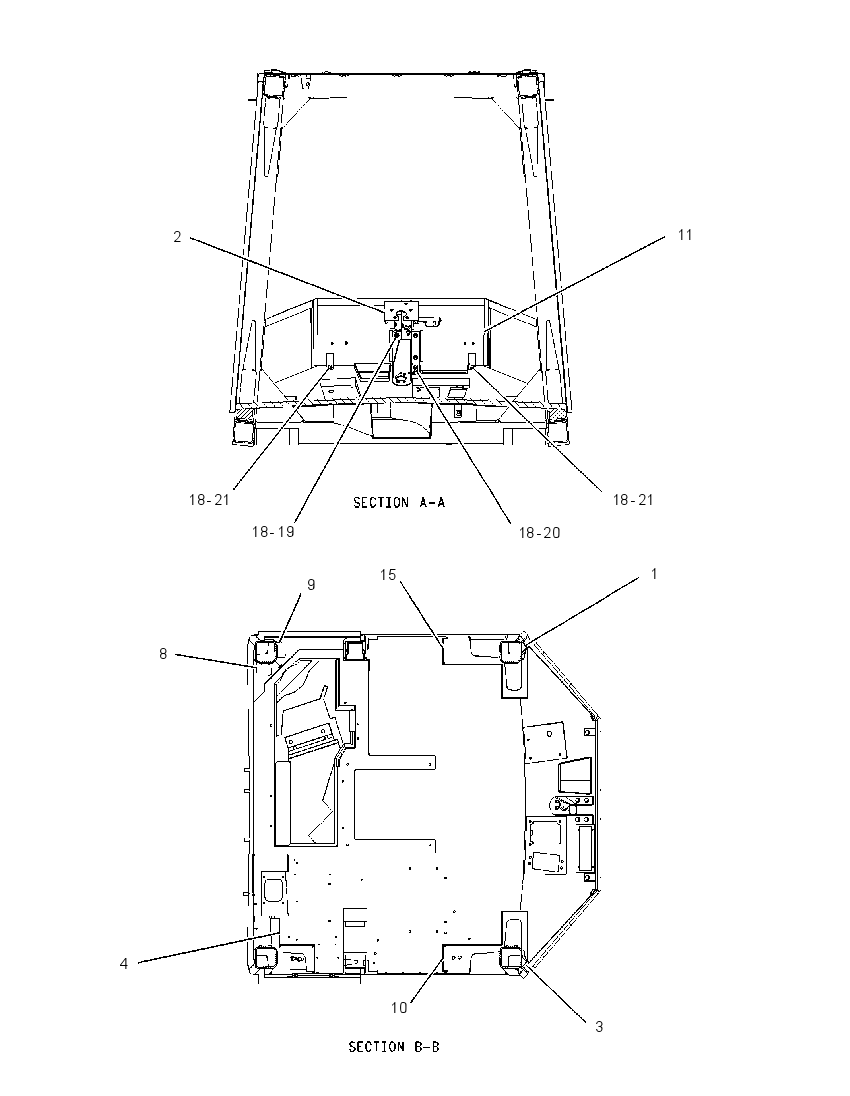 Каркас безопасности (ROPS) 1547724 CAT