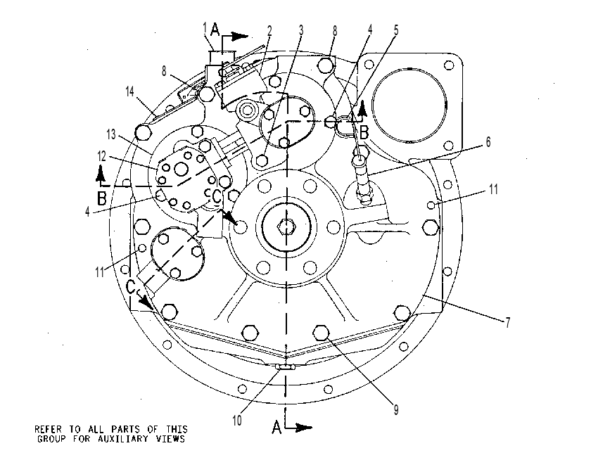 Трансмиссия судовая 9W1039 CAT