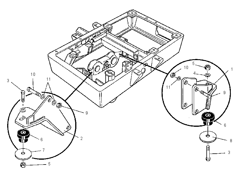 MOUNTING GP-TRANSFER GEAR 1400938 CAT