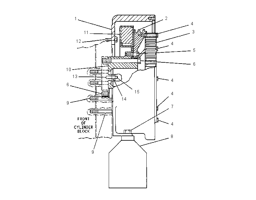 MOUNTING GP-HYD PUMP DRIVE 4W9831 CAT